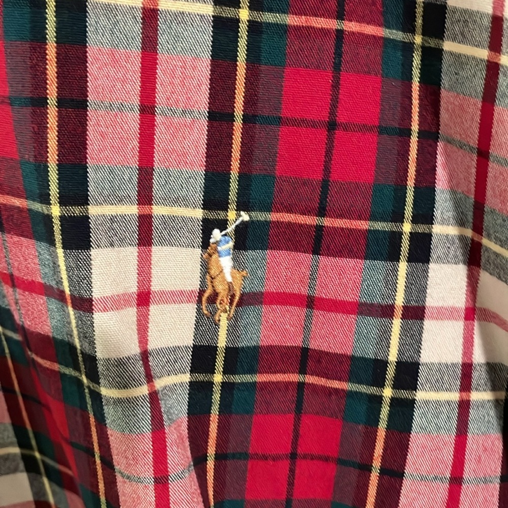 Polo by Ralph Lauren Men's Red Plaid Shirt - Picture 3 of 4
